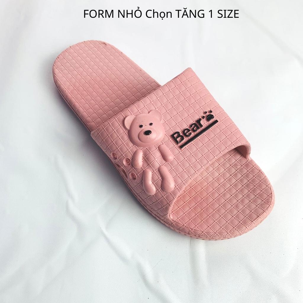 Dép đi trong nhà BEAR hình GẤU CON xuất Hàn, mềm êm Mã 218