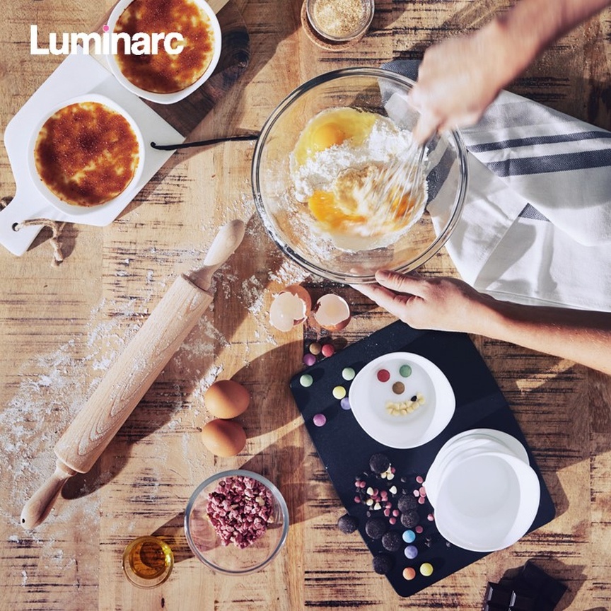Bát , khay nướng Luminarc Smart Cuisine thủy tinh dùng trong lò nướng, lò vi sóng N3295 - 11cm