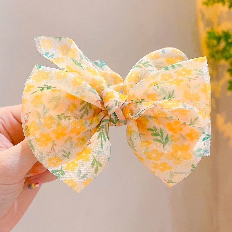 Kẹp Tóc Hình Nơ Kiểu Hàn Quốc Dễ Thương Xinh Xắn Dành Cho Bé Gái