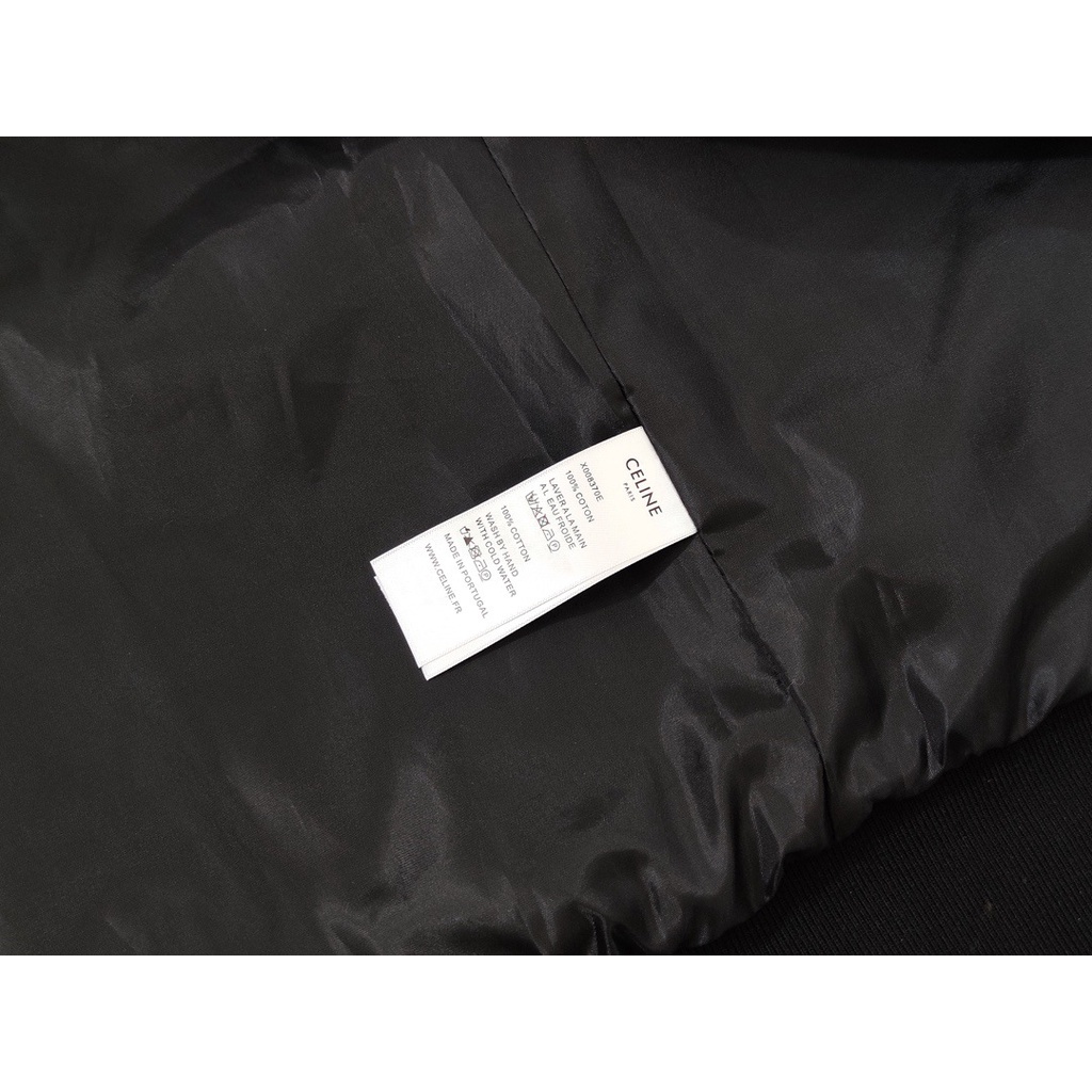Áo khoác C3line loose teddy green bomber jacket ss21
