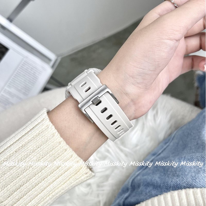 Dây Đeo Đồng Hồ Bằng Silicone Mềm Cho Apple Watch Series 8 7 6 5 4 3 2 1 40mm 44mm 45mm 41mm