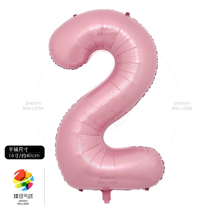 Bong Bóng Lá Nhôm Hình Số 0-9 16 inch Dùng Trang Trí Tiệc Sinh Nhật / Đám Cưới