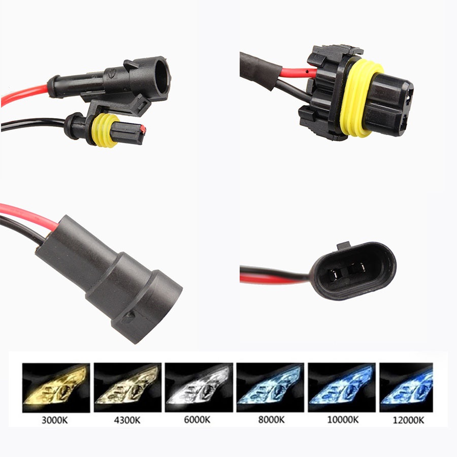 Set 2 Bóng Đèn XENON 35W H1 H3 H7 H8 H9 H11 HB3 HB4 881 H10 4300K 6000K 8000K 10000K Cho Xe Hơi