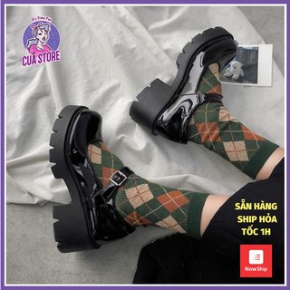 (SẴN LOẠI 1- 38 39)🔥 Giày oxford đế cao 6cm da PU Ulzzang phong cách Lolita - 4 ảnh thật cuối