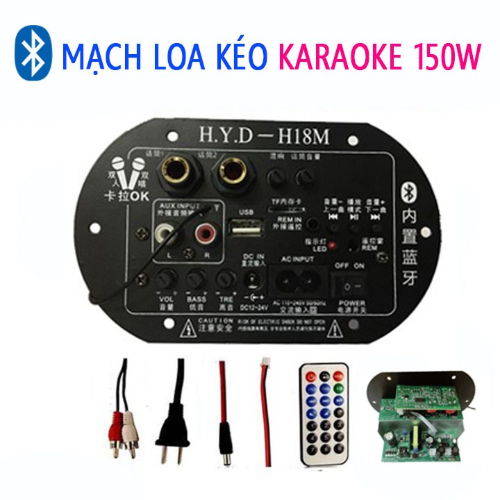 Mạch Loa Kẹo Kéo Karaoke Bluetooth 150W .