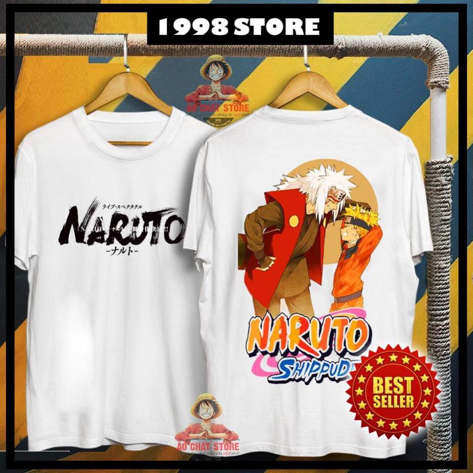 (Hot) Áo Thun Jiraiya vs Naruto Siêu Chất - Áo Uzumaki Naruto Jiraiya Đẹp NT03