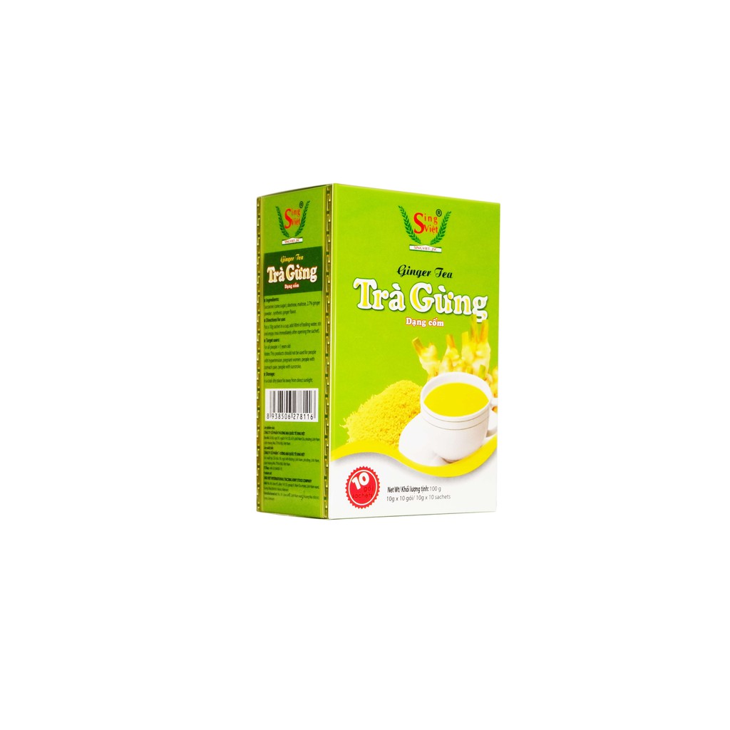 Trà gừng dạng cốm Sing Việt 100g   loại đặc biệt