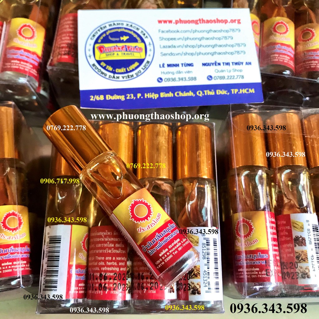 DẦU SÂM 4 VỊ THẢO DƯỢC QUÝ - THÁI LAN (1 LỐC 12 CHAI)