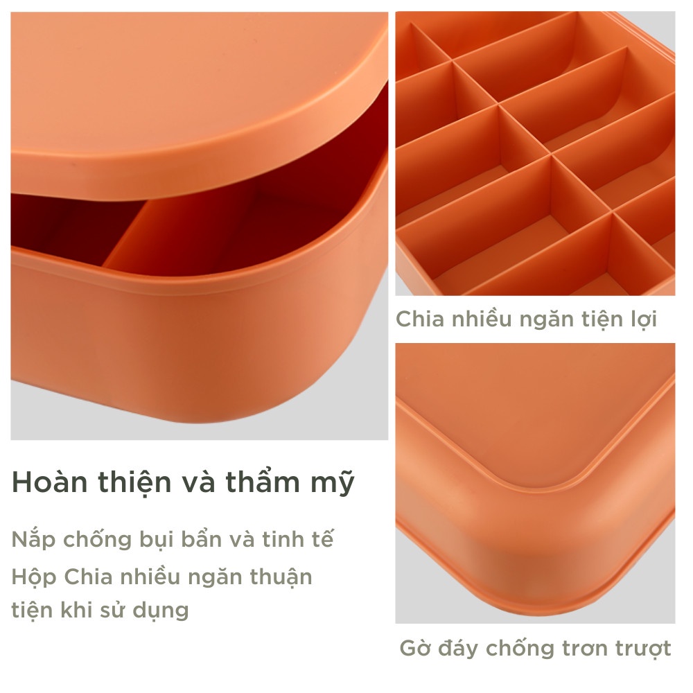 Hộp Đựng Đồ Lót, Đựng Vớ Nhiều Ngăn, đựng đồ sơ sinh mẹ và bé để tủ quần áo tiết kiệm không gian