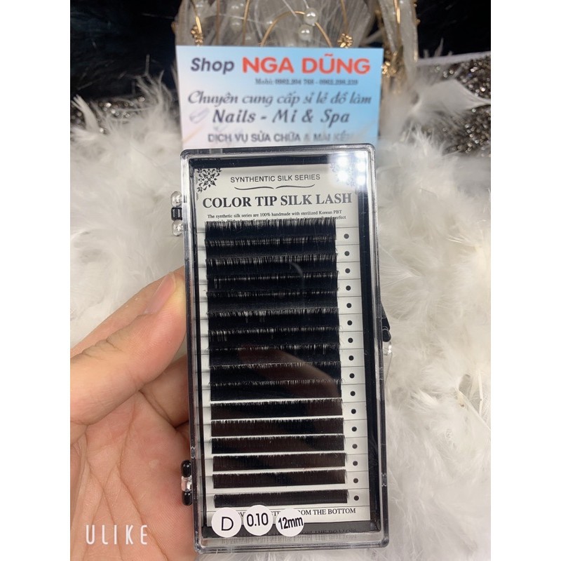 Mi color tip silk lash dày 0,10