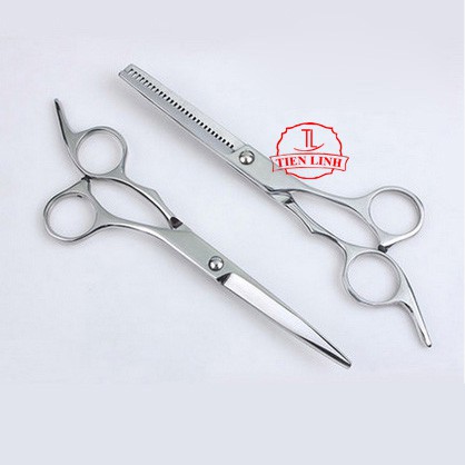Combo 2 kéo cắt và tỉa tóc + Dao cạo râu đa năng