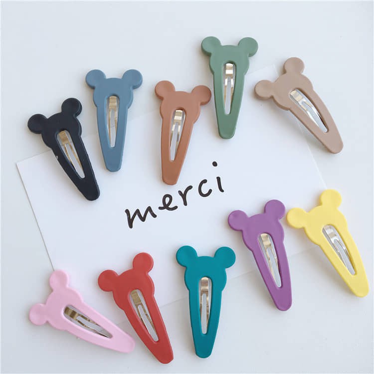 Kẹp tóc bấm màu mickey mouse