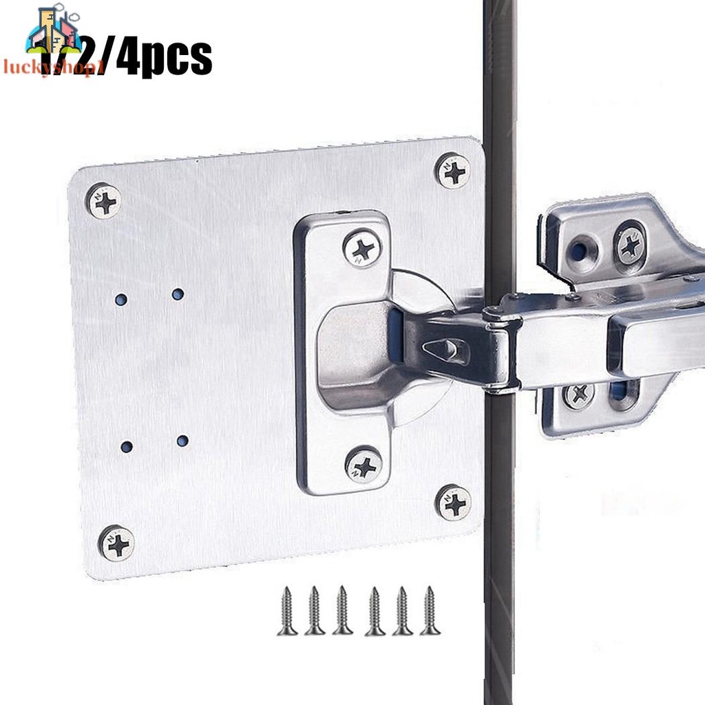 Mới sửa chữa cửa tủ bếp bằng thép không gỉ bản lề cửa tủ gia đình bản lề sửa chữa bản lề tấm sửa chữa tấm tủ mặt bên sửa chữa hư hỏng tấm sửa chữa (gửi 6 con vít)