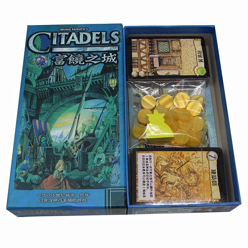 Citadels Game Citadels Rich City Chinese Edtion Xây dựng thành phố bản tiếng Trung - Trò chơi ẩn vai chiến thuật xây dựng Citadel Trái Tim Đế Quốc