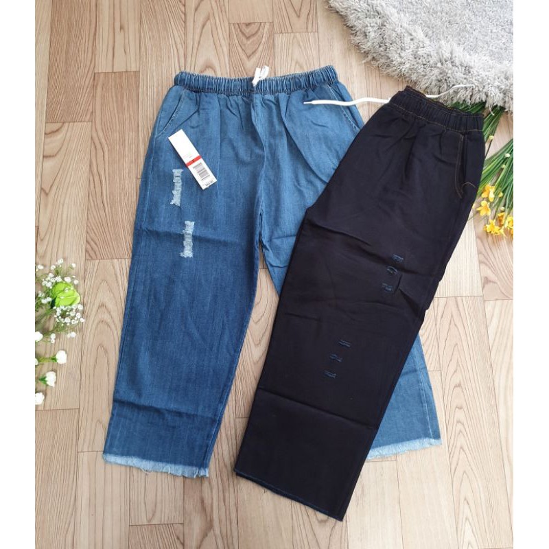 [75kg] Quần jeans 9 tấc