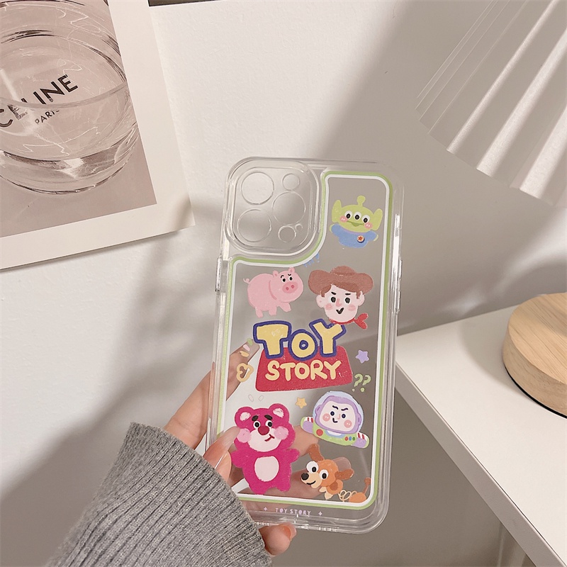 Ốp Điện Thoại Trong Suốt In Hoạt Hình Toy Story Cho iPhone 7+ 8+ 8 7 Plus 11 12 13 Pro MAX X XS MAX XR