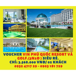 TOÀN QUỐC [E-VOUCHER]  2 ĐÊM NGHỈ DƯỠNG VINPEARLAND PHÚ QUỐC RESORT VÀ GOLF 3N2Đ