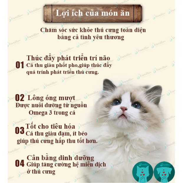 [100% CÁ THU]Cá Thu Sấy Khô, Thức Ăn Cho Chó Mèo, Đồ Ăn Vặt Thú Cưng, Bổ Sung Dinh Dưỡng, Chất Lượng, 100gr - JFamille