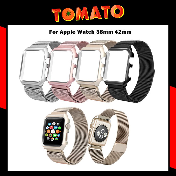 Dây Đeo Kim Loại Chống Gỉ Cho Đồng Hồ Thông Minh Apple Watch Serise 1 2 3 4 5 - Phụ Kiện Tomato