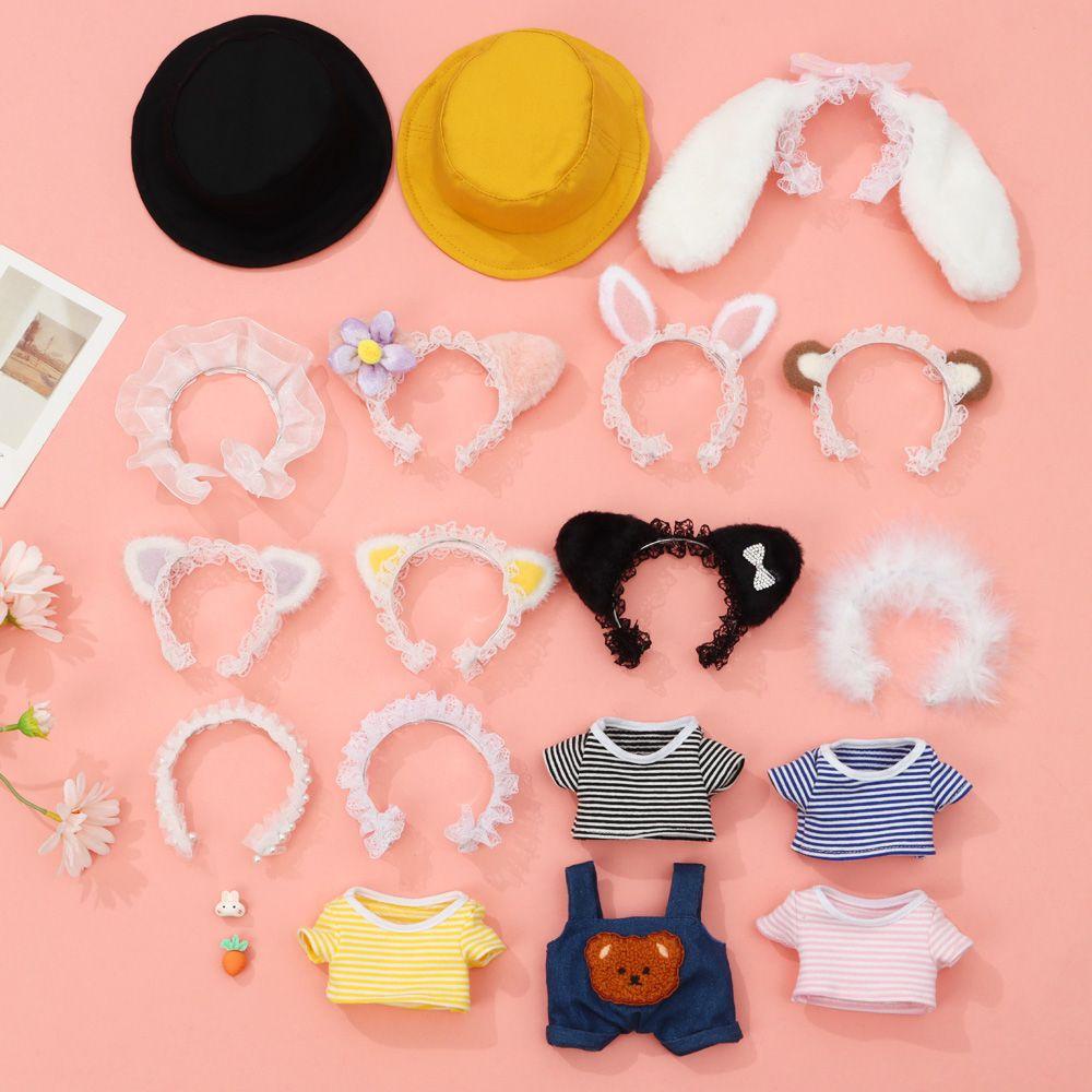 Gấu Nâu Nhồi Bông Mặc Quần Yếm Denim Trang Trí Hoạt Hình