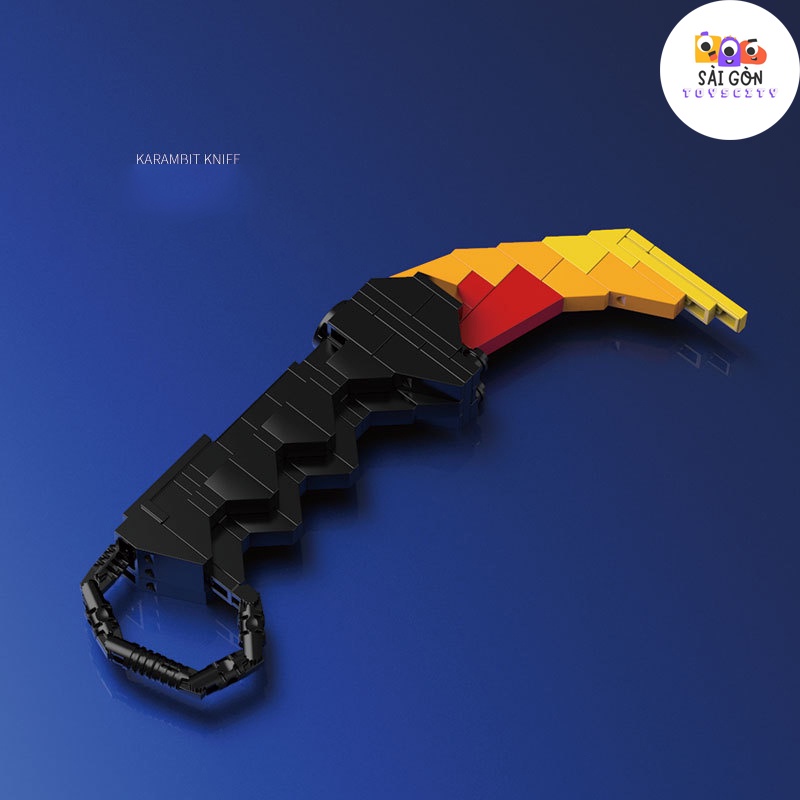 Đồ Chơi Lắp Ráp Xếp Hình Mô Hình CSGO M9 bayonet / Karambit /  Butterfly /  Bowie Q2210 Với 176 Chi Tiết