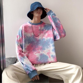 (HÀNG ORDER) ÁO SWEATER FORM RỘNG TAY DÀI PHỐI MÀU LOANG NELLY