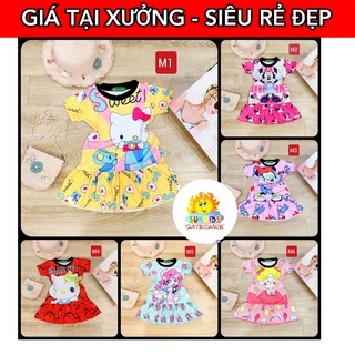 🔥TẬN GỐC🔥 GBV19 ( 20KG- 30KG) VÁY ĐẦM ĐUÔI CÁ BÉ GÁI SIZE ĐẠI THUN LẠNH 3D MỎNG NHẸ MÁT TAY