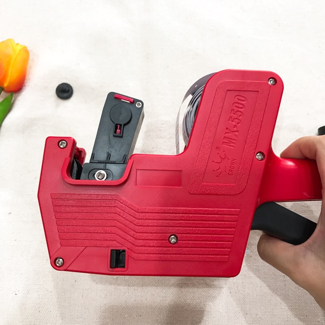 MÁY BẤM GIÁ TIỀN CẦM TAY TIỆN DỤNG MỰC IN SẮC NÉT BỀN CHẮC+ TẶNG KÈM 1 ỐNG IN