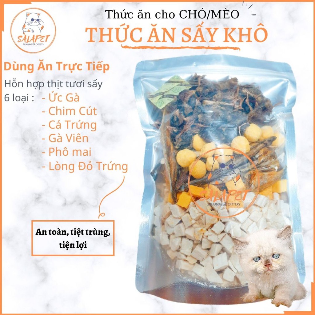 THỨC ĂN SẤY KHÔ CHO CHÓ/MÈO - SALAPET