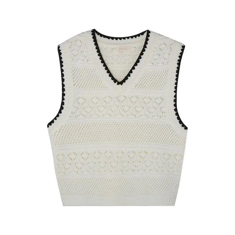 Set Chân Váy Tua Rua Và Áo Tay Cộc Cổ Chữ V Thiết Kế Khoét Lỗ Thời Trang Hàn Quốc Thiết Kế Mới Cho Nữ