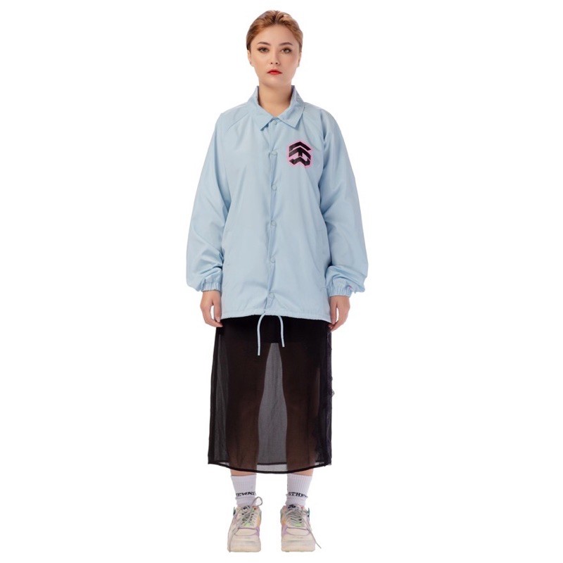 Áo Khoác 5THEWAY /stroke/ Big Logo Coach Jacket - STARLIGHT BLUE