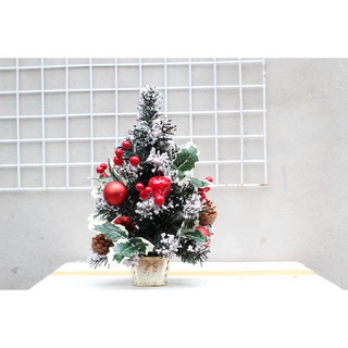 Cây thông tuyết để bàn trang trí Noel- đủ phụ kiện