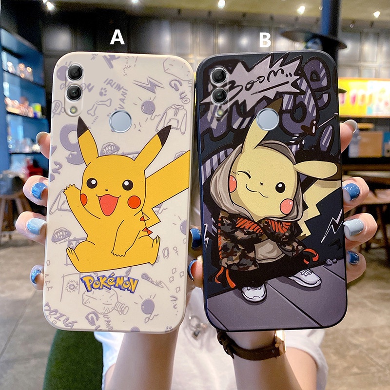 Ốp lưng in pikachu cho Oppo A12/e A53 A33 A32 A92 A52 A35 A31/9/5 2020 A3s AX5 A5s A7 A83 A3 A54 A55 A57 A39 A95 A91 F15