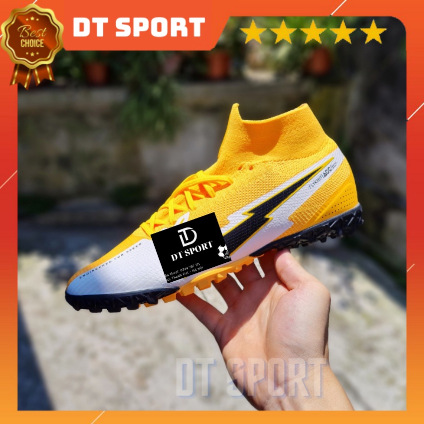 [Tặng Túi Rút Và Tất]Giày Đá Bóng Sân Cỏ Nhân Tạo Mercurial Superfly 7 Elite MDS TF Midfielder M1, Giày Đá Banh Nam