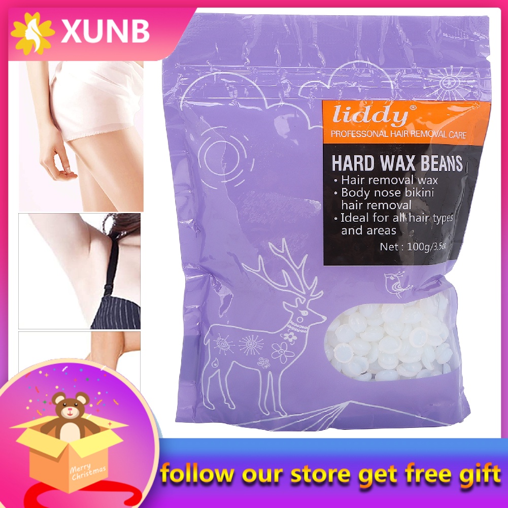 [Hàng mới về] Hộp 100g Hạt Đậu Sáp Cứng Trong Suốt Tẩy Lông Tiện Dụng | BigBuy360 - bigbuy360.vn
