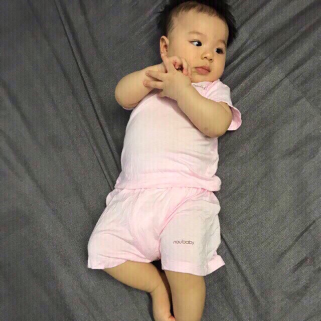 Bộ cộc tay chất xước mỏng thoáng