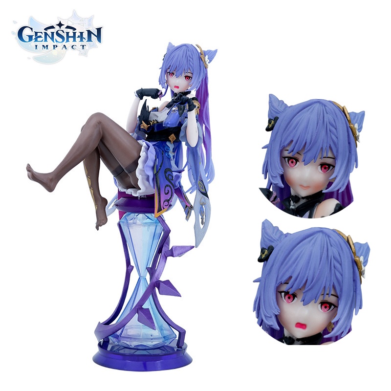 Mô hình nhân vật game anime Genshin Impact Keqing đồ chơi PVC 22.5cm đáng yêu làm bộ sưu tập quà tặng cho trẻ em
