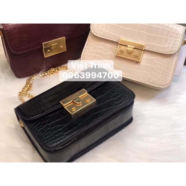 Túi CNK Đỏ da rắn size 19 (chỉ còn đỏ)