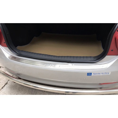 Ốp Chống trầy cốp trong, ngoài xe Grand i10 hatchback 2014- 2020 Hàng Inox