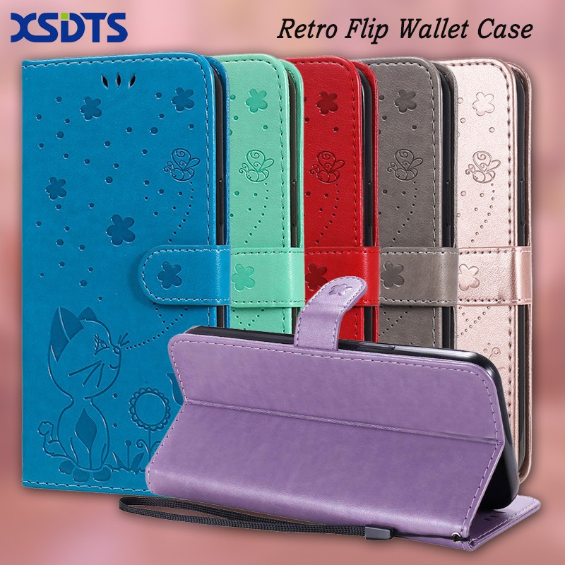 Ốp lưng da PU kiểu ví cho Samsung Galaxy J2 J3 J5 Pro 2017 2018 Wallet Case Samsung J250F J330 J530