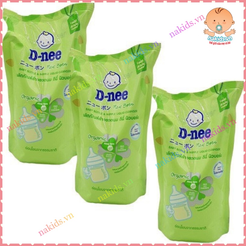 Nước Rửa Bình DNEE Thái Organic An Toàn - 600/620ml Date Mới Nhất