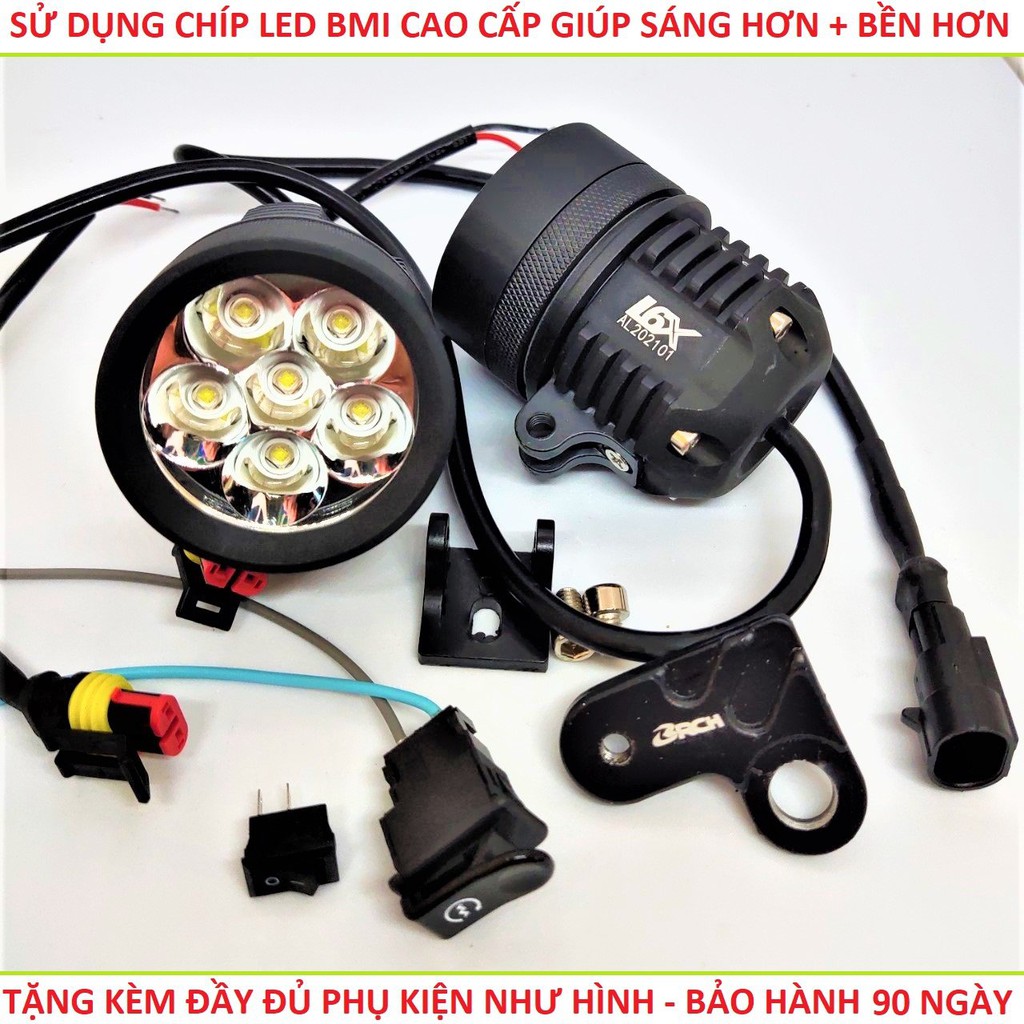 ĐÈN TRỢ SÁNG XE MÁY L6X BMI SIÊU SÁNG SIÊU GOM BẢN DẶC BIỆT DÀNH CHO KHÁCH VÍP