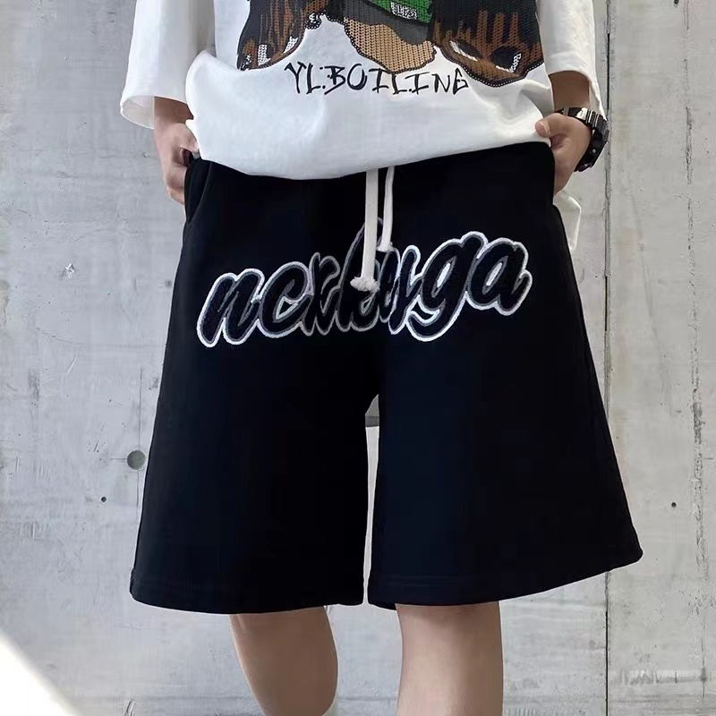 【ZHELIHANGFEI】Quần Short Dáng Rộng Phong Cách Thời Trang Hiphop Mỹ