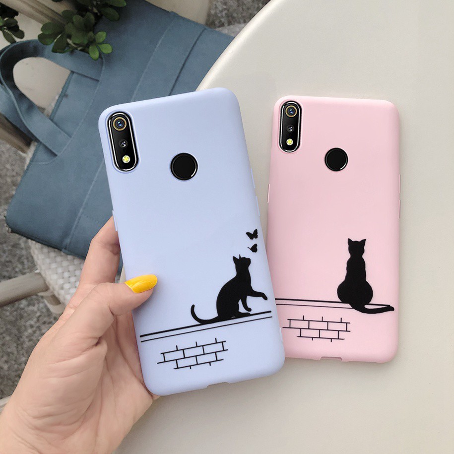 Mờ / Matte Ốp Điện Thoại Tpu Mềm Mặt Nhám 6.22 Inch Cho Realme 3 Rmx1825 Rmx1821 Realme3 3i 3 I