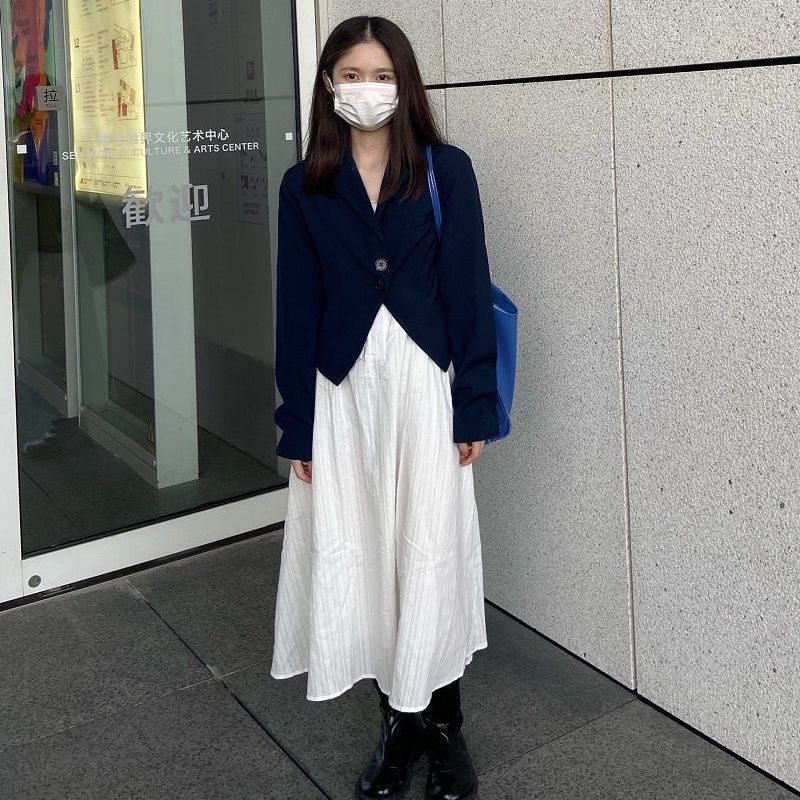 Túi tote Đeo Vai Bằng Da Bóng Màu Xanh Dương Sức Chứa Lớn Đa Năng