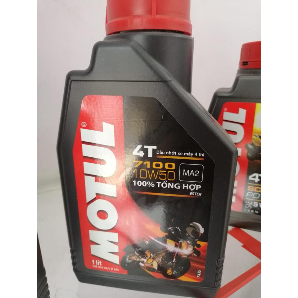 [Sale 3 ngày] Nhớt Motul 7100 10w50 4T 1L (Xe Số, Mô Tô)