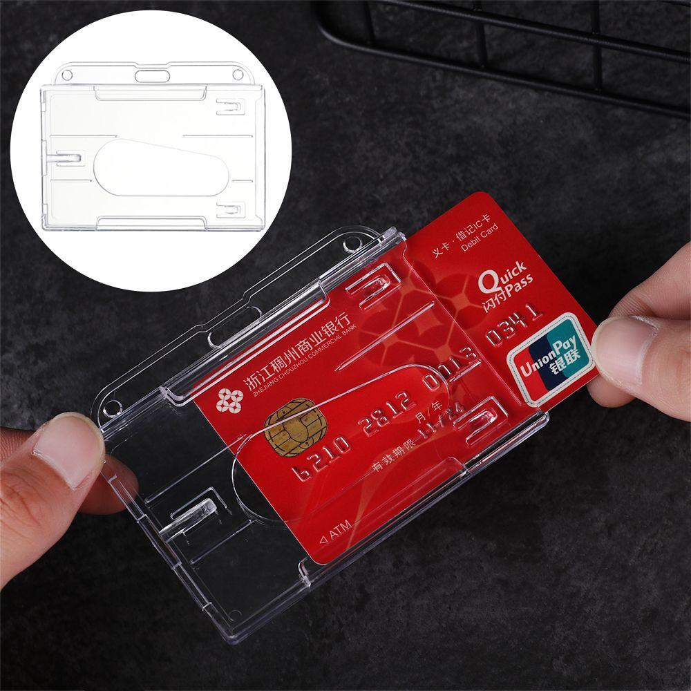 KUNHEV Set 1 / 3 Bao Đựng Thẻ Bảo Vệ Hai Mặt Dành Cho Học Sinh / Nhân Viên Văn Phòng