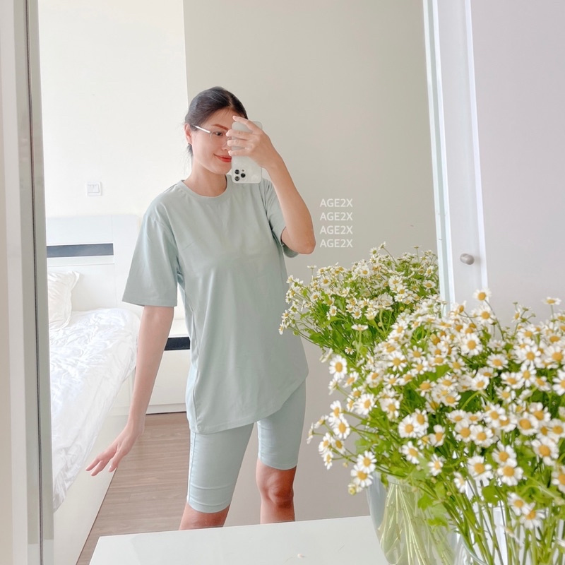 Siêu Phẩm Set Baby Đồ Bộ Nữ 🌿 màu mint cực yêu ở nhà hay đi dạo đều xinh