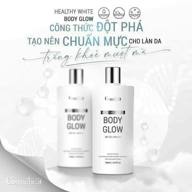 [Chính Hãng] Body lotion trắng da chống nắng COSMEHEAL WHITE BODY GLOW