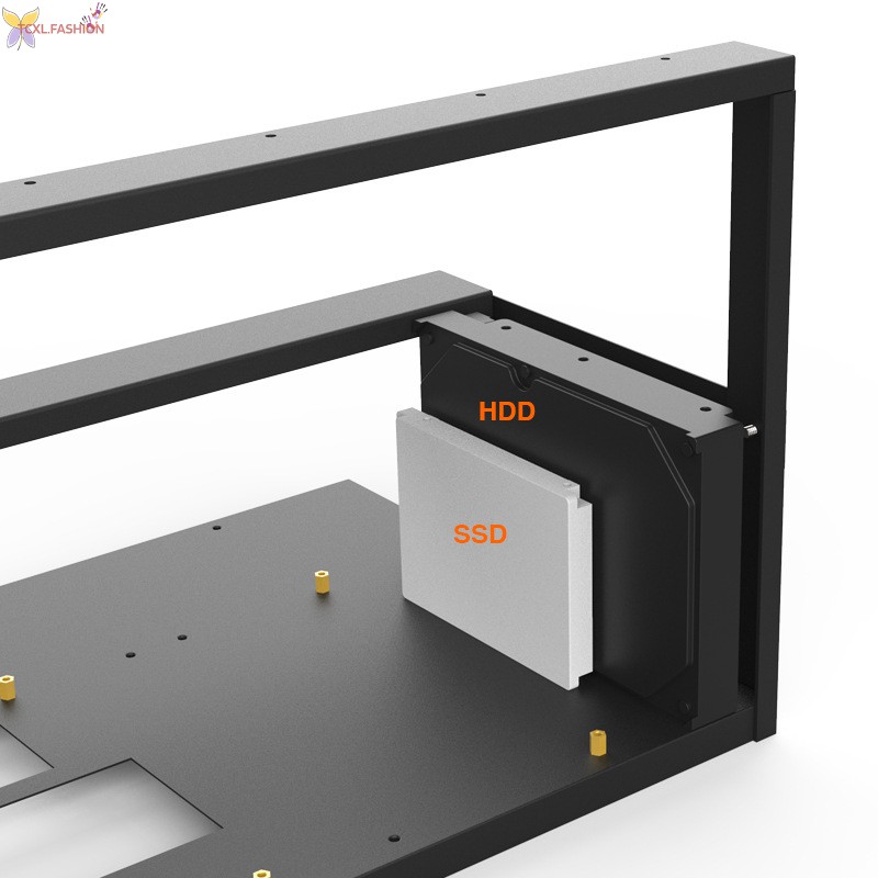 TCXL. Mining Case Rack Motherboard Bracket Open Mining Rig Frame ETH/ETC/ZEC Ether Accessories Tools for 6-8 GPU Rack Only